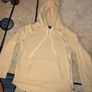 Tackma side sip Tan color hoodie